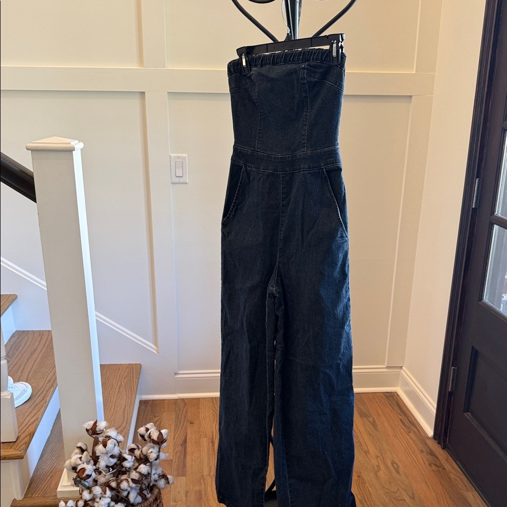 love, Fire Dark Denim Overalls